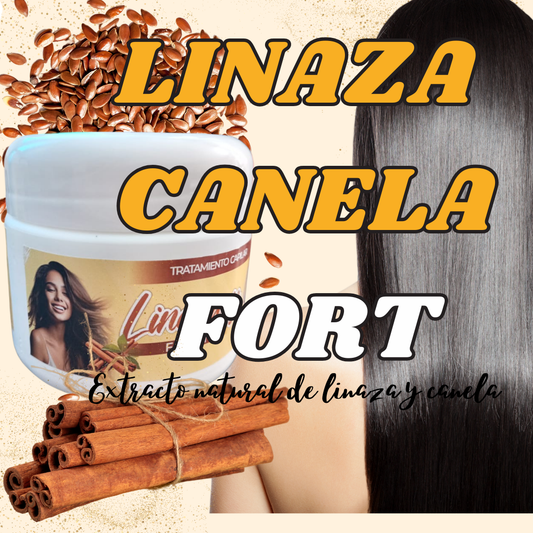 TRATAMIENTO CAPILAR LINAZA CANELA FORT® PIDES 1 RECIBES 2⭐⭐⭐⭐⭐